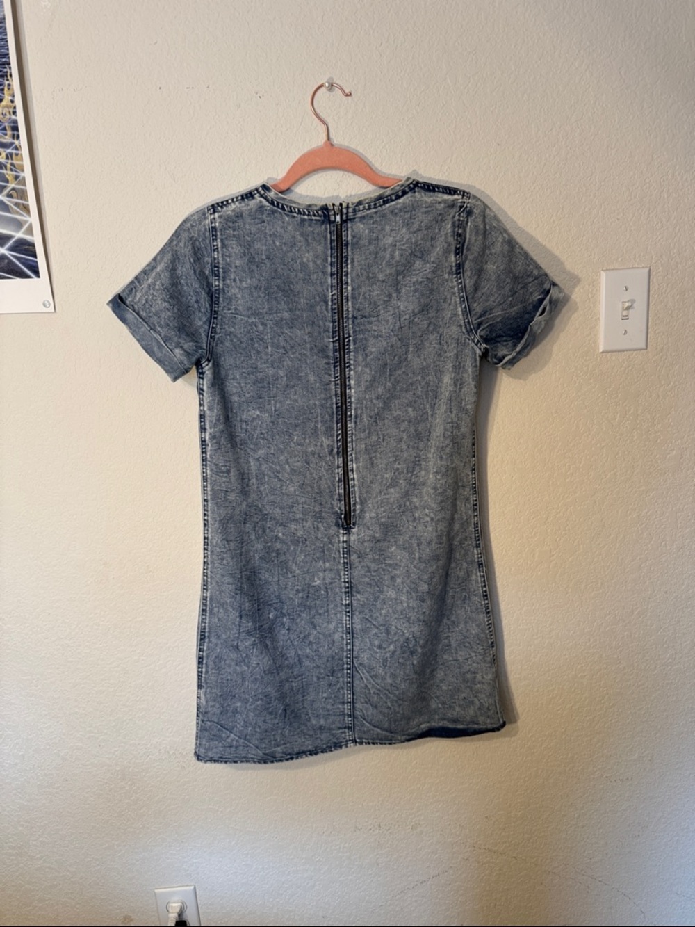 Timing Washed Blue Denim-Style Top - Picture 3 of 4